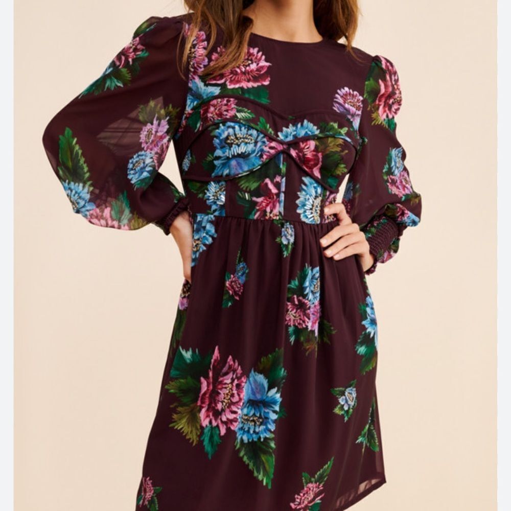 Anthropologie Vineet Bahl Long Sleeve Dress-MM10